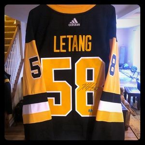 NWT Kris Letang NHL Penguins Adidas Hockey Jersey